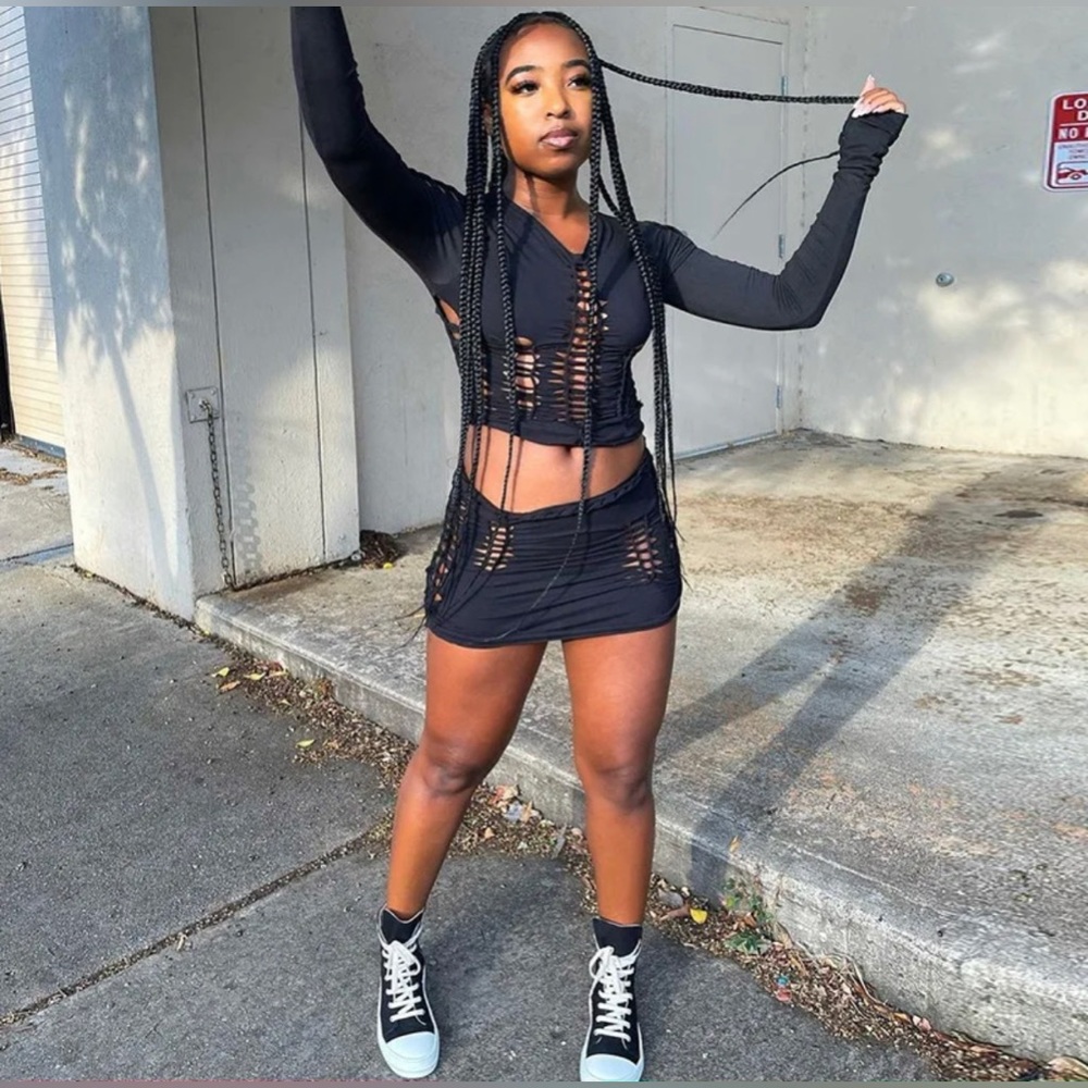 Black Two Piece Set
